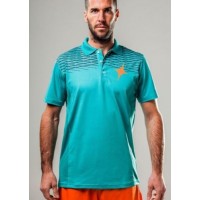 CLOTHING of paddle tennis POLO Green Grid PADELPOINT CLOTHING of paddle tennis POLO Green Grid