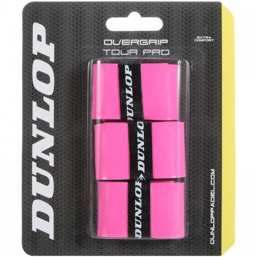 Blister Dunlop 3 Overgrips Tour Pro Pink Fluorine