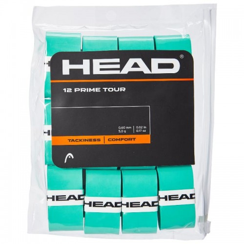 Blister Overgrips Head Prime Tour Menta 12 Unidades