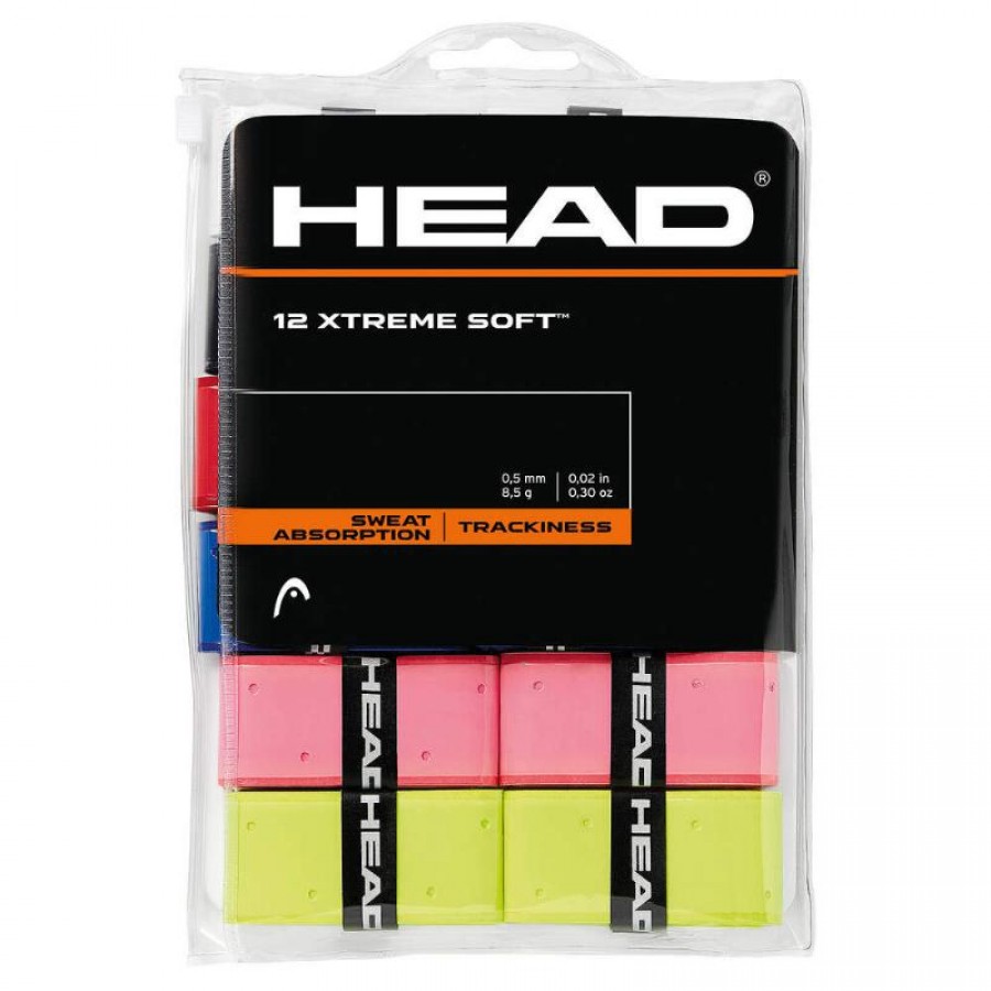 Blister Overgrips Head Xtreme Soft Multicolor 12 Unidades
