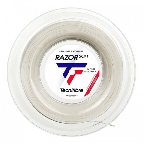 Cordaje 200m Tecnifibre Razor Soft 1.30mm White Reel