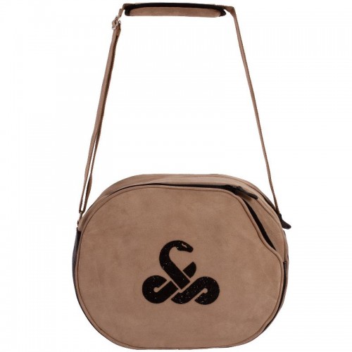 Bolsa Vibora Diva Swarovski Marrom