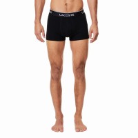 Boxers Lacoste Casual Negro 3 Unidades  Oferta + Barato