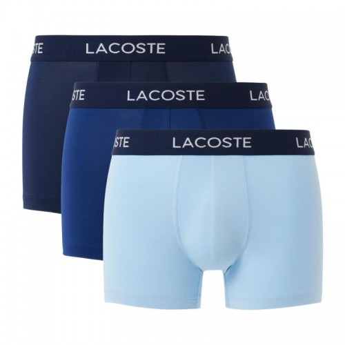 Lacoste Pique Navy Blue Boxers 3 Units