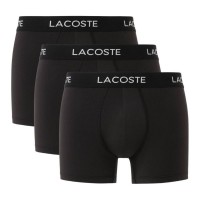 Boxers Lacoste Pique Negro 3 Unidades  Oferta + Barato