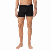 Boxers Lacoste Pique Negro 3 Unidades  Oferta + Barato