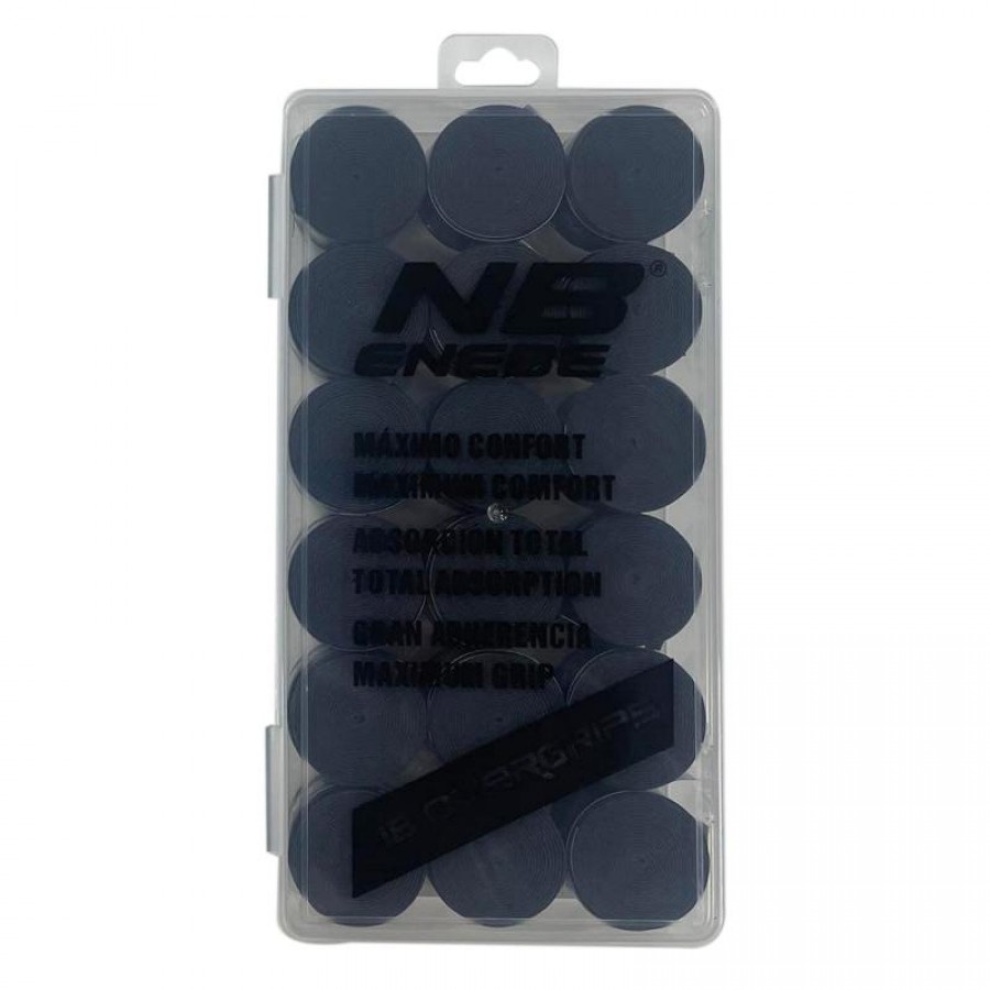 Enebe Box 18 Overgrips Plain Black