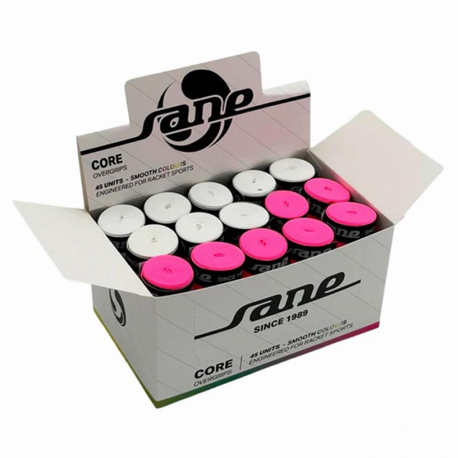 Caja Overgrips Sane Core Lisos Multicolor 45 Unidades
