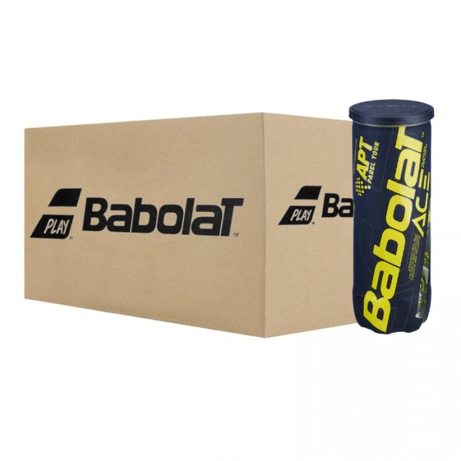 Cajon 72 Pelotas - 24 Botes de 3 uds Babolat Ace Padel  Oferta + Barato