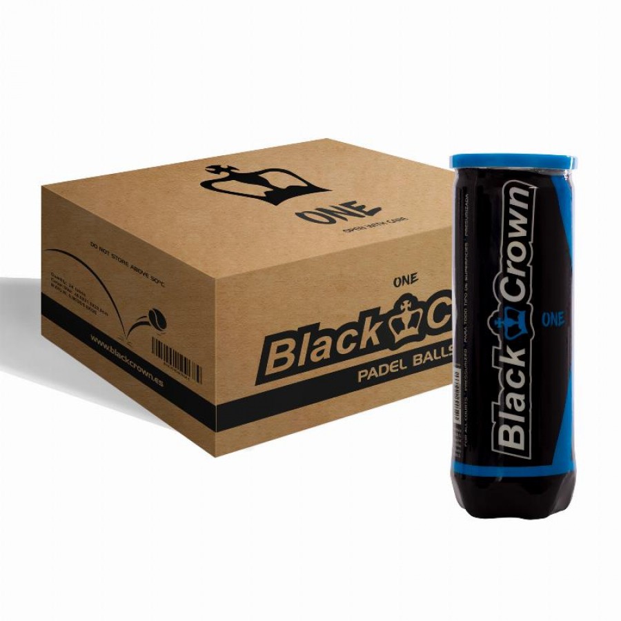 Cajon 72 Pelotas - 24 Botes de 3 uds - Black Crown One  Oferta + Barato