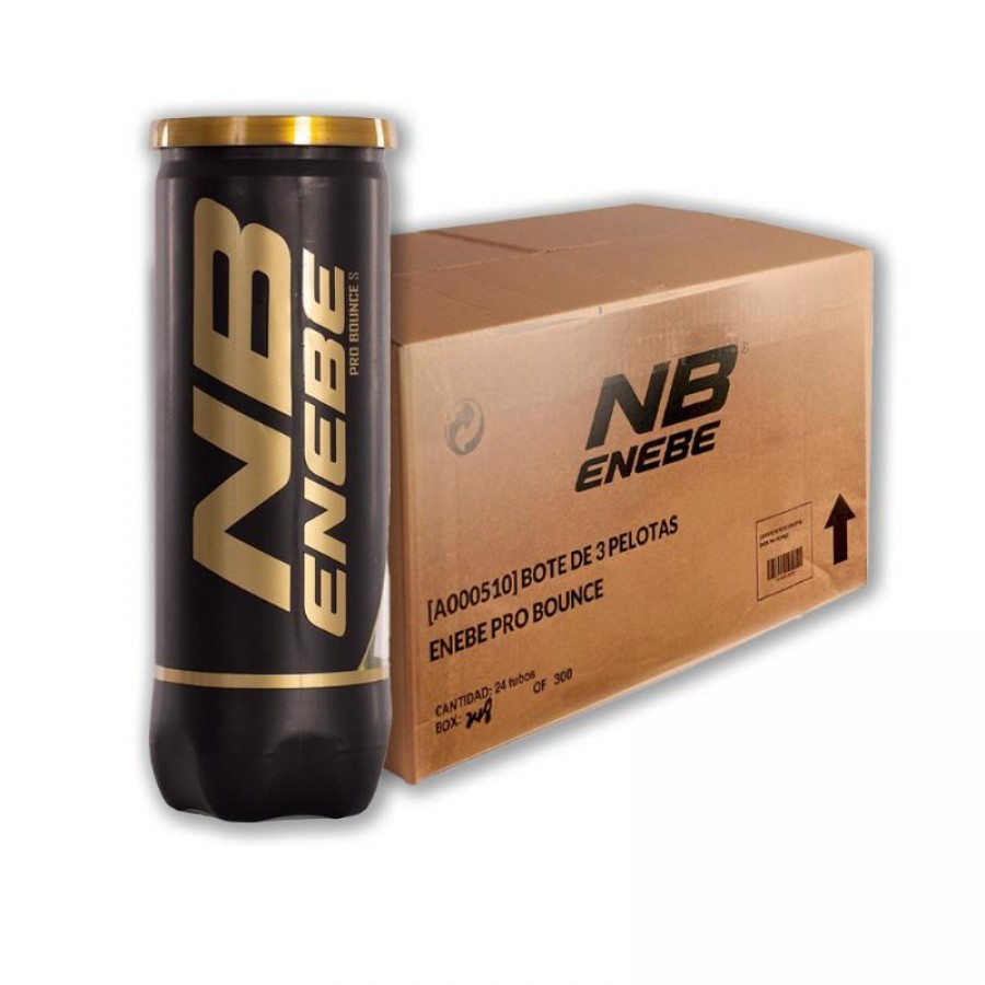 Cajon 72 Bolas - 24 Potes de 3 unidades - Enebe Pro Bounce S PADELPOINT Cajon 72 Bolas - 24 Potes de 3 unidades - Enebe Pro Bounce S