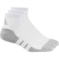 Calcetines Adidas Essentials Cushioned Quarter Blanco Gris 3 Pares  Oferta + Barato