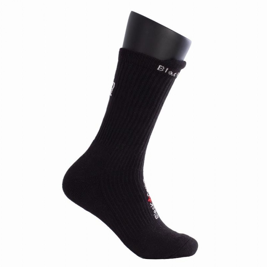 Black Crown Premium High Black Socks 1 Pair  Offer + Cheap