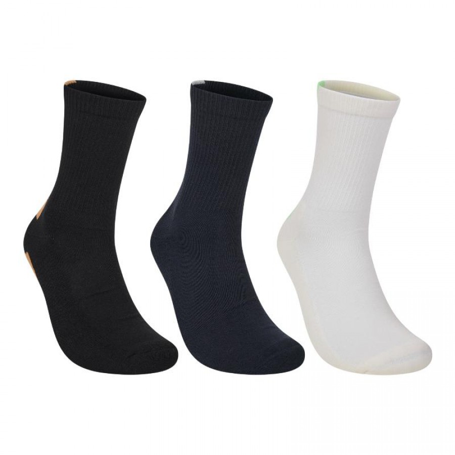 Bullpadel BP265 Black Bone Blue Socks 3 Pairs