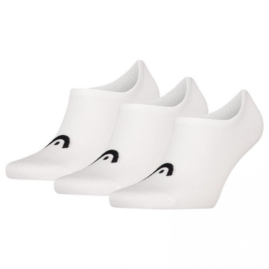 Head All Sports Meias Brancas Invisíveis 3 Pares  Oferta + Barato