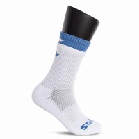 Chaussettes Softee Double Blanches Bleu Marine 1 Paire