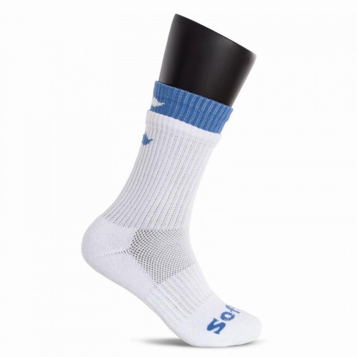 Chaussettes Softee Double Blanches Bleu Marine 1 Paire
