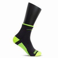 Chaussettes Softee Mi-mollet, Noires fluorescentes Jaune 1 paire