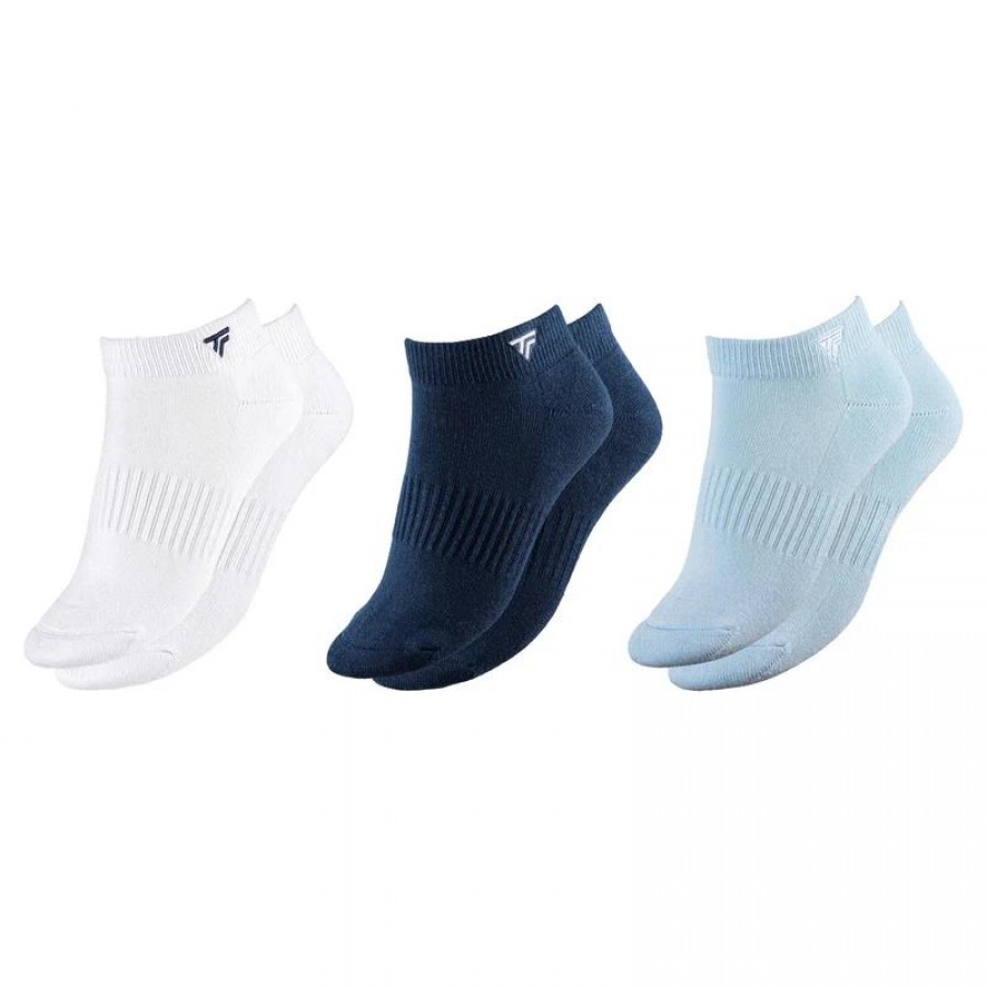 Chaussettes Tecnifibre Low Cut Glacier Blanc Marine 3 paires