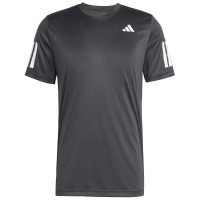 T-shirt noir blanc Adidas Club 3 Bandes