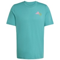 Camiseta Adidas Padel Graphic Azul Teal  Oferta + Barato