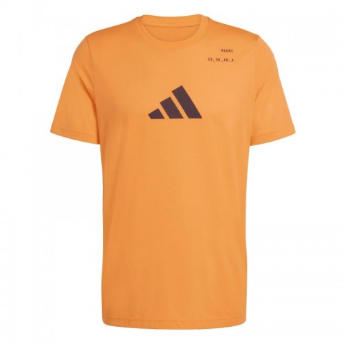 T-shirt orange graphique Adidas Padel