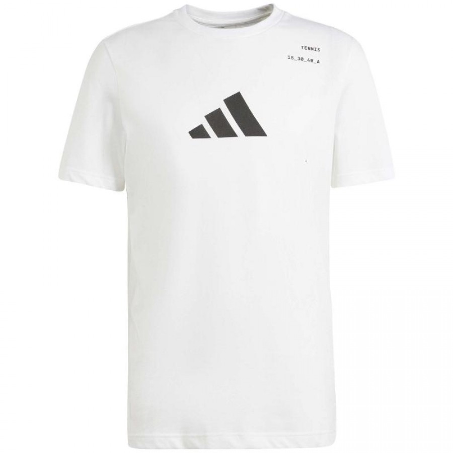 Camiseta Adidas Tennis Category Graphic Blanco  Oferta + Barato