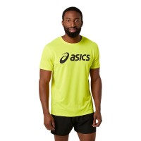 Camiseta Asics Core Amarillo Fluor Performance Negro  Oferta + Barato