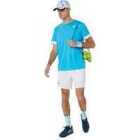 Camiseta Asics Court Aqua Blanco Brillante  Oferta + Barato