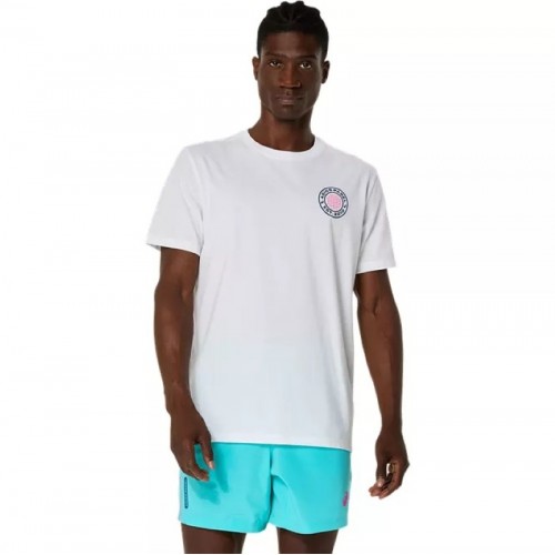 Asics Padel Court Graphic SS Top White T-Shirt