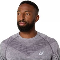 Camiseta Asics Seamless SS Top Gris Lavanda Azul Indigo  Oferta + Barato