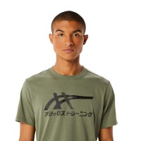 Asics Tiger Lichen Green T-Shirt PADELPOINT Asics Tiger Lichen Green T-Shirt