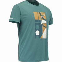 Camiseta Babolat Exercise Message Verde Intenso