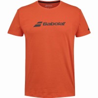 Camiseta Babolat Exercise Rojo Naranja Junior