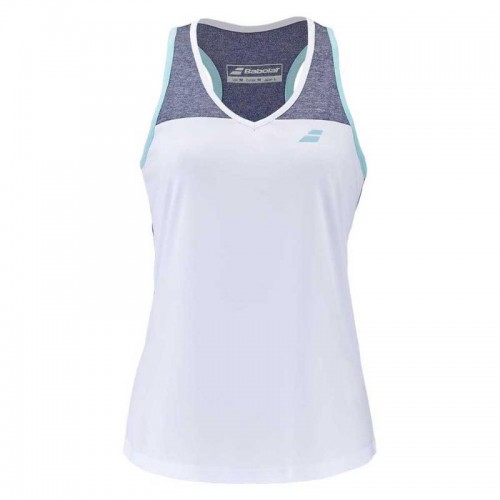 Babolat Play T-Shirt White Blue Women