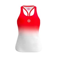 Bidi Badu Crew Gradiant Rouge Blanc T-shirt Femme  Offre - Pas cher