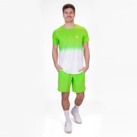 Camiseta Bidi Badu Crew Gradiant Verde Neon Blanco  Oferta + Barato