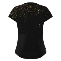 Camiseta Bidi Badu Paris Capsleeve Negro Dorado Mujer  Oferta + Barato