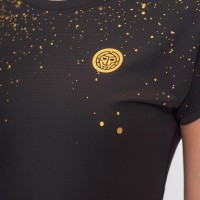 Camiseta Bidi Badu Paris Capsleeve Negro Dorado Mujer  Oferta + Barato