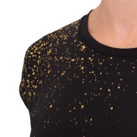 Camiseta Bidi Badu Paris Capsleeve Negro Dorado Mujer  Oferta + Barato