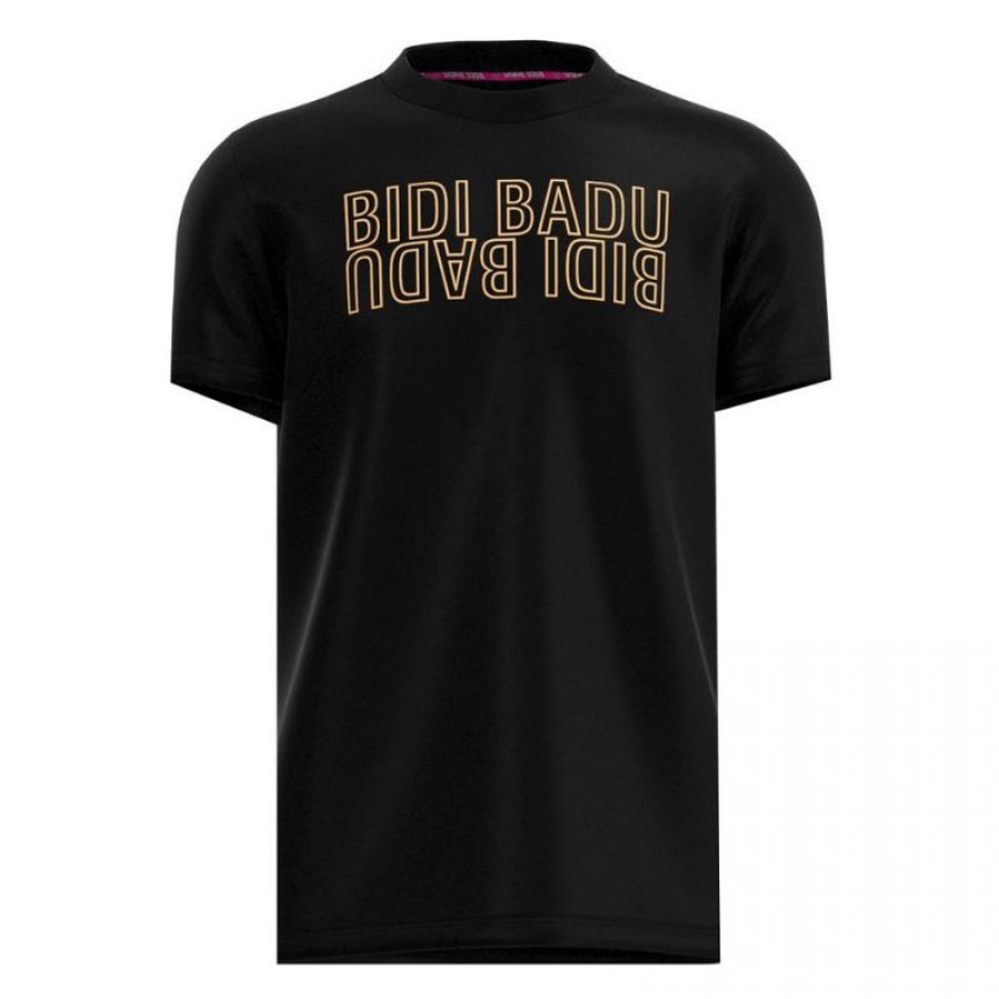 Camiseta Bidi Badu Paris Chill Negro Dorado  Oferta + Barato
