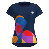 Camiseta Bidi Badu Twiggy Capsleeve Azul Oscuro Mix Mujer  Oferta + Barato