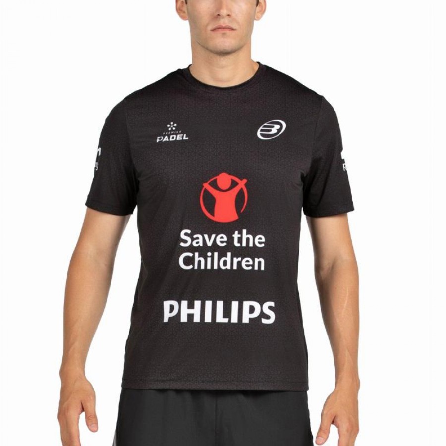 Bullpadel Di Nenno Mofero Premier Padel Black T-Shirt  Offer + Cheap