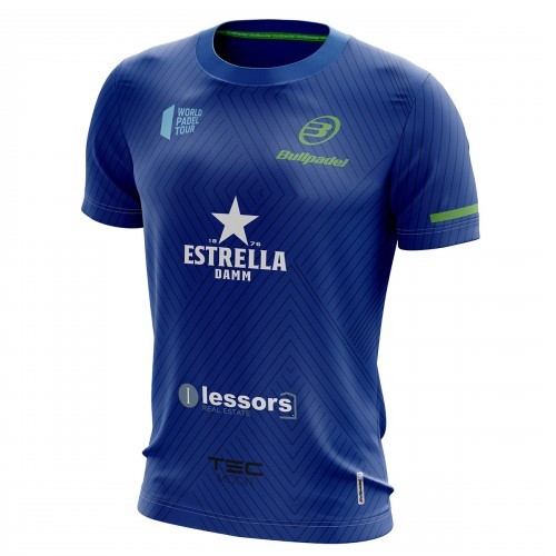Camiseta Bullpadel Maxi Sanchez WPT Tanos Azul Real Junior 2019 Camiseta Bullpadel Maxi Sanchez WPT Tanos Azul Real Junior 2019