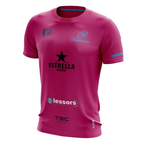 Camiseta Bullpadel Maxi Sanchez WPT Tanos Fresa Junior 2019 Camiseta Bullpadel Maxi Sanchez WPT Tanos Fresa Junior 2019