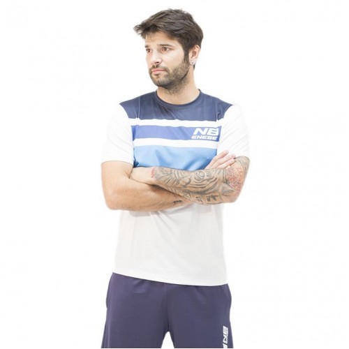 Camiseta Enebe Sensor Pro Blanco Azul Camiseta Enebe Sensor Pro Blanco Azul