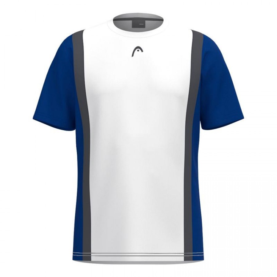 Camiseta Head Club 25 Tech Blanco Azul Royal Junior  Oferta + Barato