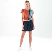 Head Crop Top T-shirt Corail Femmes  Offre - Pas cher