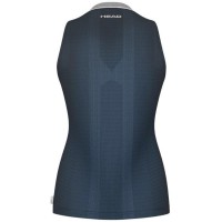 Camiseta Head Performance Azul Marino Plata Mujer  Oferta + Barato
