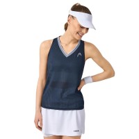 Camiseta Head Performance Azul Marino Plata Mujer  Oferta + Barato